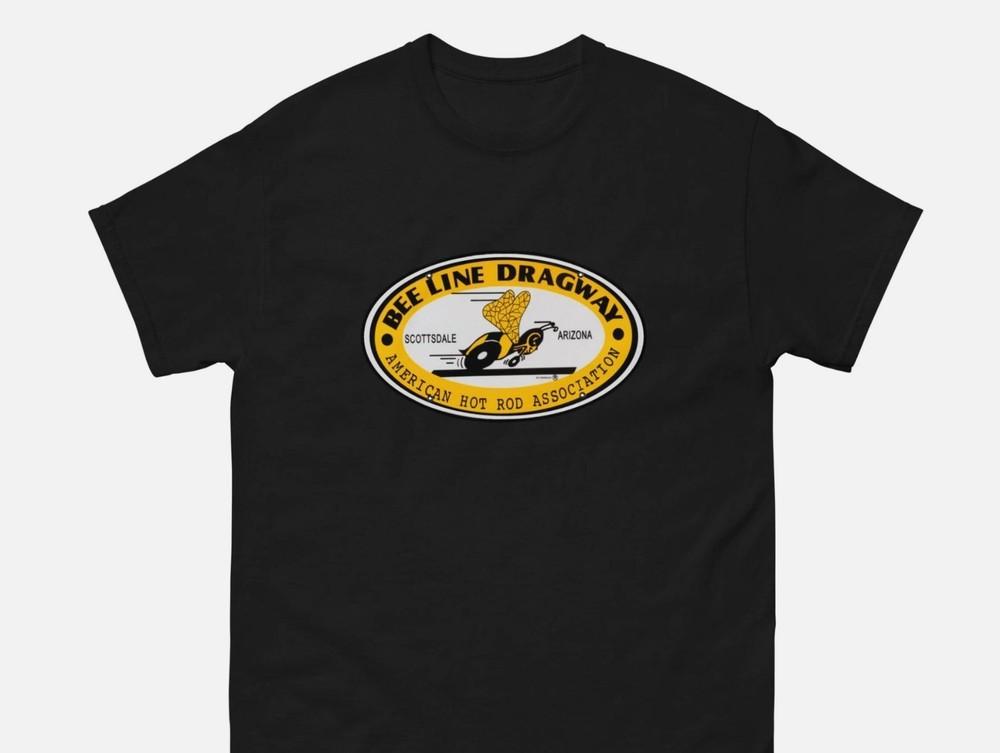Bee Line Dragway T Shirt Vintage Mesa Arizona Drag Strip Racing Tee