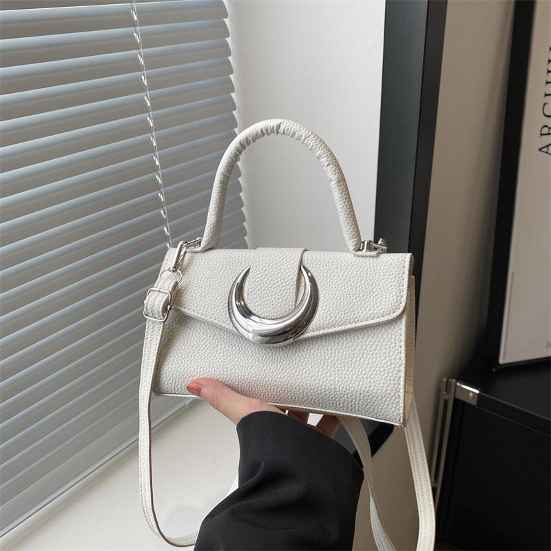 Chic Pu Crossbody Bag Stylish Vintage Small Square Handbag For Trendy Women