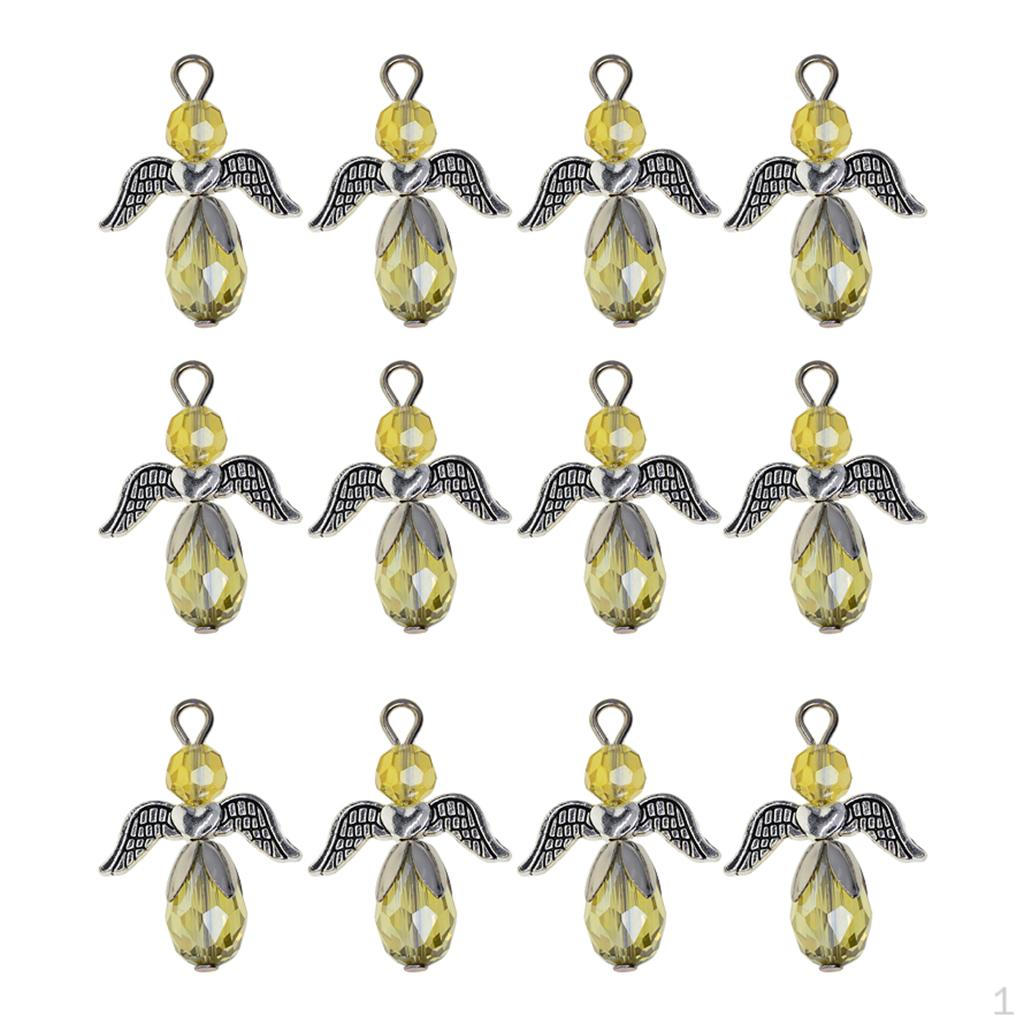 12 Charms Vintage Fairy Pendants For