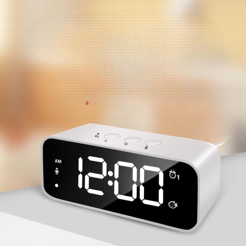 

Будильник с записью сигнала, Пользовательский рингтон, Креативные милые прикроватные светящиеся часы, Персонализированная музыка, Интеллектуальные светодиодные часы