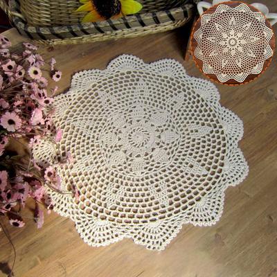 Hjem Doily Duk Mat Cotton Countryside Vintage