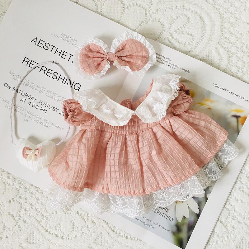 Medium 30cm Handmade Doll Clothes for Jointed Bear - S Size Belle Lulu Outfit Gift for Girls