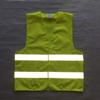 Fluorescent Green Reflective Vest Sleeveless Tops Traffic Running Safety Reflector with Reflective Stripe