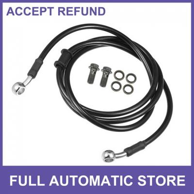 ONE 160cm Motorcycle Braided Hydraulic Brake Line Oil Hose Rubber Universal