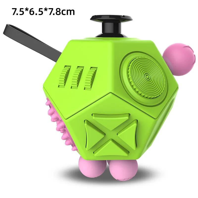 Fidget Dodecagon 12-Side Fidget Toys Cube Relieves Stress and Anxiety Anti Depression Travel Toy, Focus,Boredom for Kids Adults