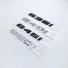 New Font Numbers Letters 630i 635i 640i 645i 650i Top ABS Emblem for BMW 6 Series Car Trunk Nameplate Logo Sticker Black Chrome