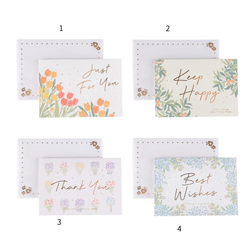 Elegant Wedding Money Gift Card Beautiful Money Gift Card Flower Theme Greeting Card for Parties Celebration