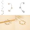 Modern Right Ear Silver Snowflake Ear Cuff For Women Stylish Alloy Jewelry