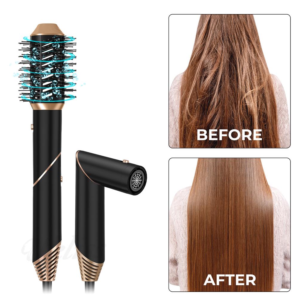 In Stock 5 In 1 Multi Styler Foldable Hot Air Brush One Step Hair Dryer Brush Comb and Volumizer