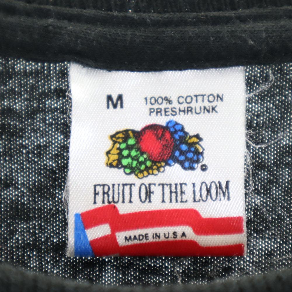 FRUIT OF THE LOOM 80s Made in USA Vintage Short sleeve T-shirt M black Men's Used