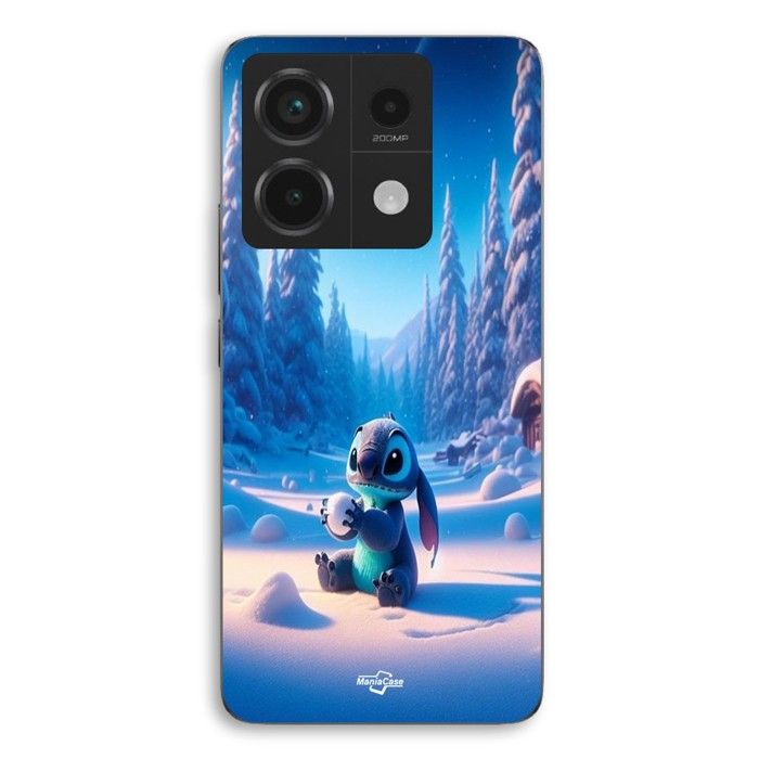 Coque de téléphone - MANIACASE - Xiaomi Redmi Note 13 Pro 5g - Silicone TPU - 3D - Stitch mignon neige étoilée