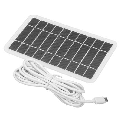 Caricatore Solare 2W 5V Portatile USB Caricatore Solare Polisilicio per Telefono Cellulare Bassa Potenza
