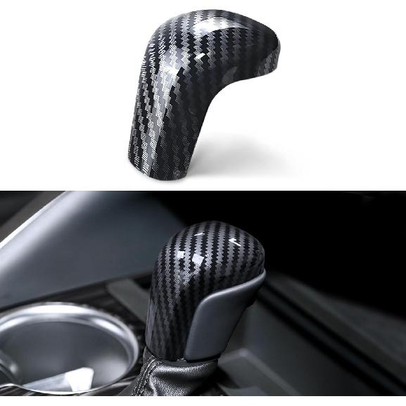 No Adhesive Car Gear Shift Knob Cover for Toyota Camry 2018-2025 for Corolla -2025 ABS Interior Shell ert Decoration Protector (Red)