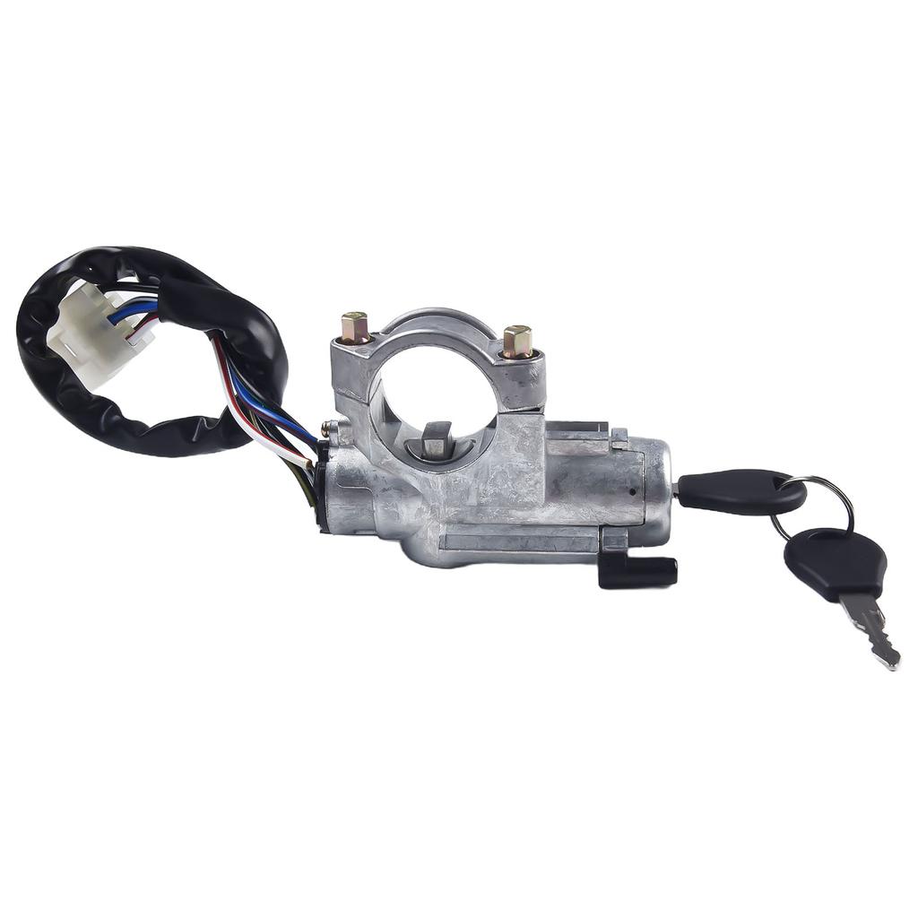 Lock Cylinder Ignition Switch Car Truck Electric Components Lock Cylinder Car Accessories Plastic Silver W/ Lock Cylinder