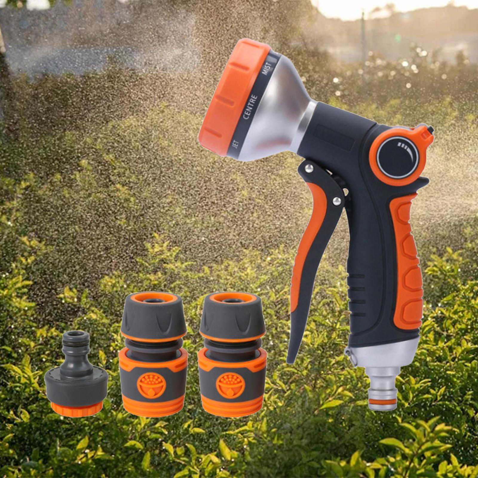 

Насадка для садового шланга Ручной распылитель Сверхмощный распылитель с 8 регулируемыми режимами полива Style E