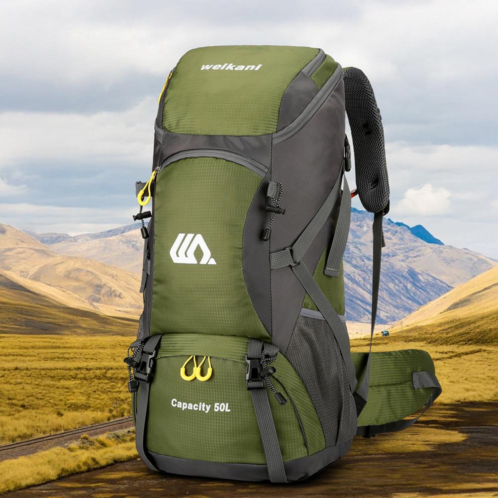 50L Waterproof Hiking Camping Backpack Trekking Bag Rucksack Large Capacity Travel Outdoor Sports Bags Camping Equipment Men
