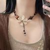 Ethnic Star Pendant Necklace Chic Wooden Flower Necklace Personality   Couple