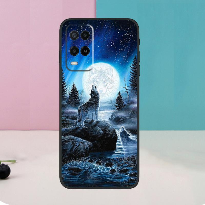 

Moon Roaring Wolf Case For Oppo A60 A80 A40 A15 A16 A17 A57 A94 A74 A54 A76 A96 A18 A38 A58 A78 A98 A5 A6 Pro OPPO A60 5G