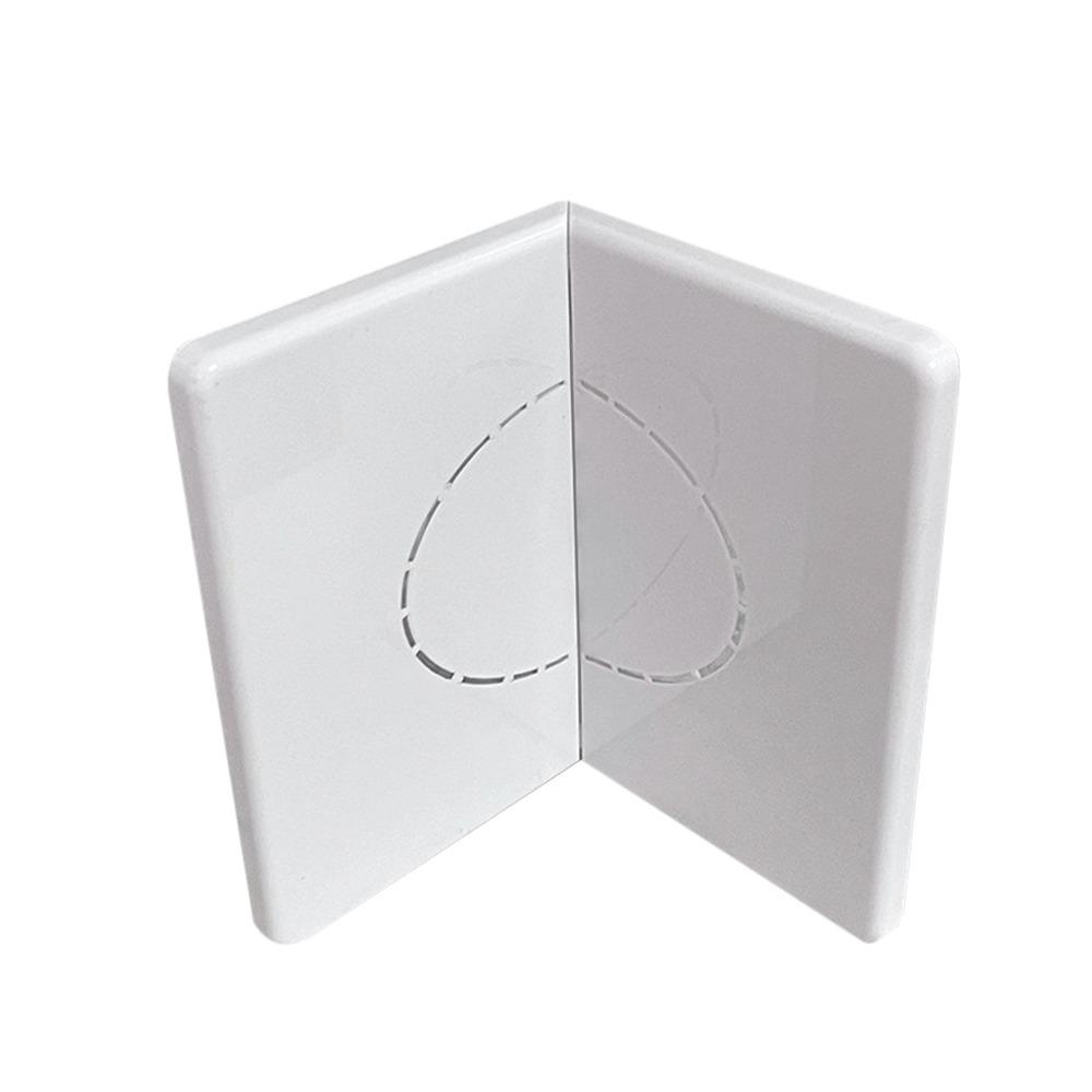 

Plastic Air Conditioning Hole Cover Square Shape Self-Adhesive Reserved Hole Cap Easy Install Hole Ornaments білий
