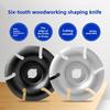 16mm Hole Angle Grinder, Six Tooth Shaping and Shaping Woodworking Tea Tray Knife, Base Scraping for Tree Trunks