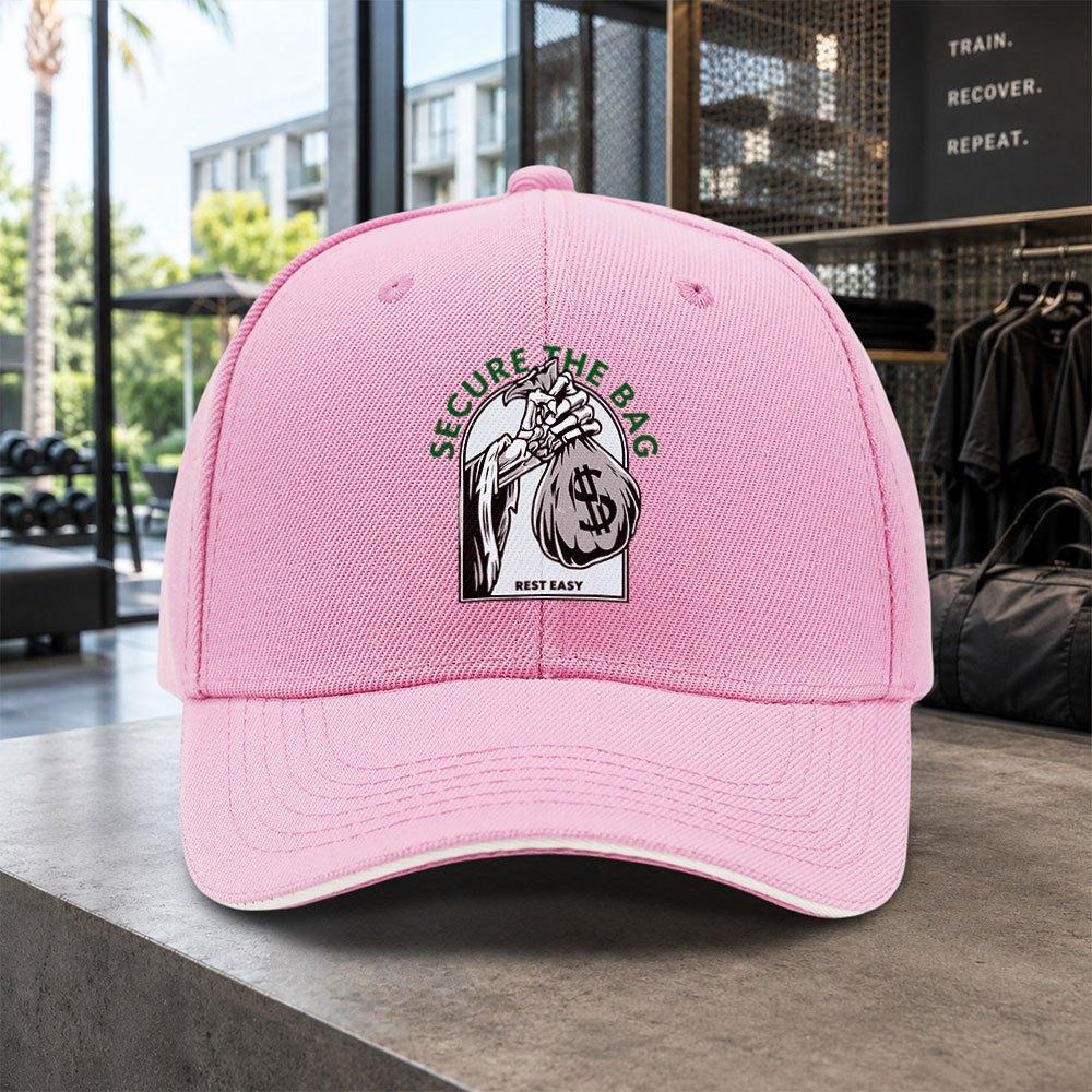 1pc Easy Skull Money Bag Printed Baseball Cap Unisex Easy Lightweight Adjustable Outdoor Dad Hat Suitable For Concerts Parties