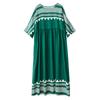 DIMANAF New 2025 Summer Women Plus Size Dress Printing Loose Elegant Basic Casual Long Dress Vintage Maxi