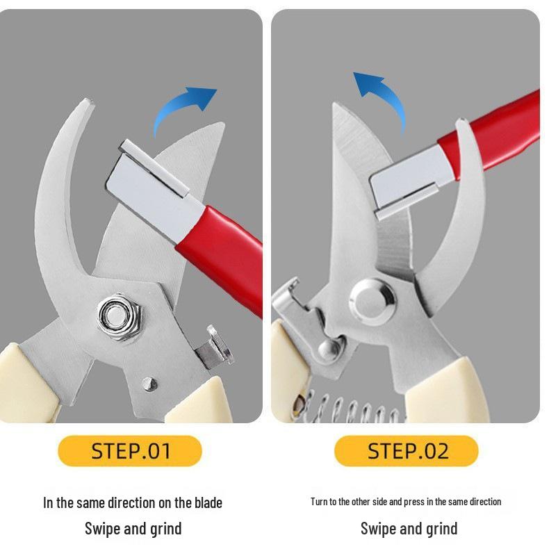 Household Kitchen Tool: Quick Knife, Scissors, and Shears Sharpener with Stone