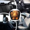 1ks Potahy opěrky hlavy do auta s potiskem psa Ochranný potah opěrky hlavy na přední sedadlo Pružný chránič interiéru automobilu Dekorativní potah