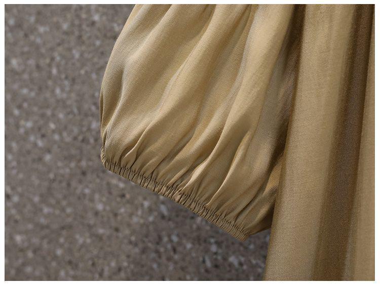 Korean Style Plus Size Off-Shoulder Summer Midi Dress - French Sweet, Loose Fit, Cover Belly Design for Women