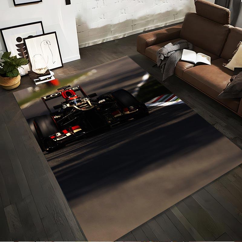 

Racing Car Design Carpet with Black and Gold Formula Style1Motorsports Theme Suitable for use as an anti-slip1 for1room and bedroom sofas 40x60cm( 15x23in )