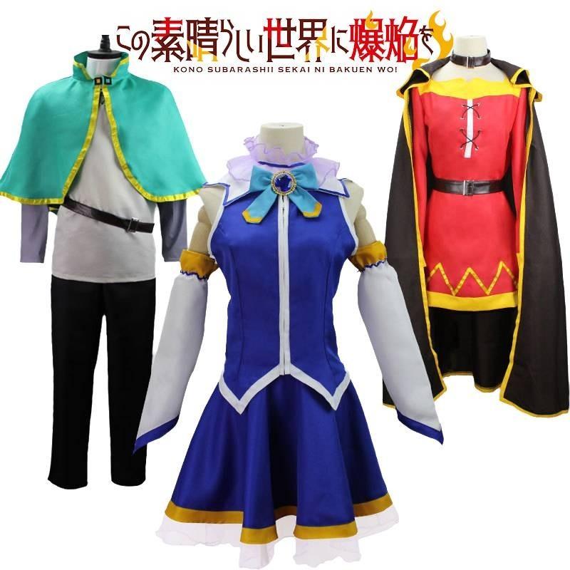Benedizioni Per Un Mondo Migliore Costume Cosplay Sato Kazuma Hui Hui Akiya Abito Anime