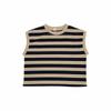 Customized Pure Cotton Striped Sleeveless Vest for Boys & Girls - Korean Style Summer Inner Wear T-shirt