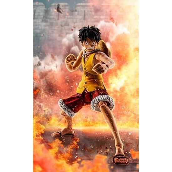 TAMASHII NATIONS S.H. Figuarts ONE PIECE Monkey D. Luffy - Marineford Summit War Approximately 145mm PVC ABS Painted Action Figure