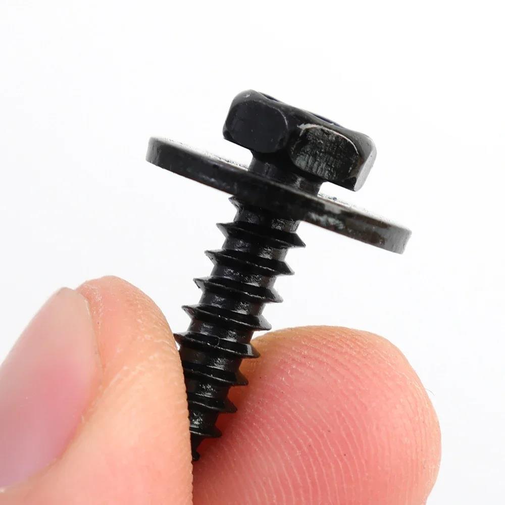 Chassis Engine Guard Metal Nut/Screw Washers U-shape Clip for BMW E46 E92 E90 F10 Car Fender Bumper Cross Head Screws 40/20pcs Hoses Windshield