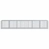 Gabion with Lid 600 X 100 X 100 Cm Galvanized Steel