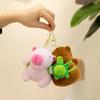Pink Capybara Plush Keychain: Cute & Creative Charm Pendant for Backpacks