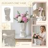 Creative Bowknot Vase Decorative Tabletop Ornament Ceramic Flower Vase for Home Office Living Room Modern Design