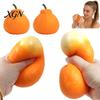 Realistic Fruit Squeeze Toy 2/3/5Pcs Stress Relief Ugly Orange Decompression Dekopon Elastic Ball Anti-anxiety Simulation Sensory Fidget