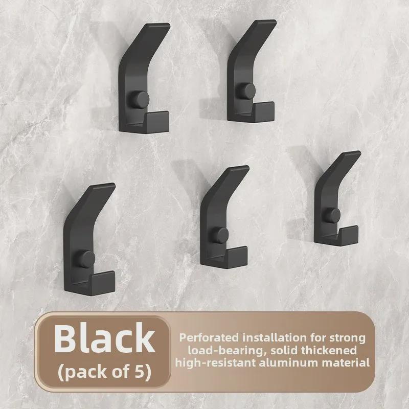 Modern Space Aluminum Single Hook for Kitchen/Bathroom