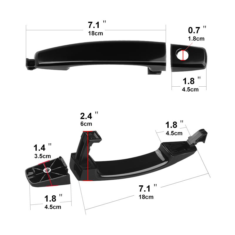 1 PCS Left & Right Car Outside Handle Bowl For Chevrolet AVEO Captiva For Saturn Vue Outside Door Handle Exterior Door Handle