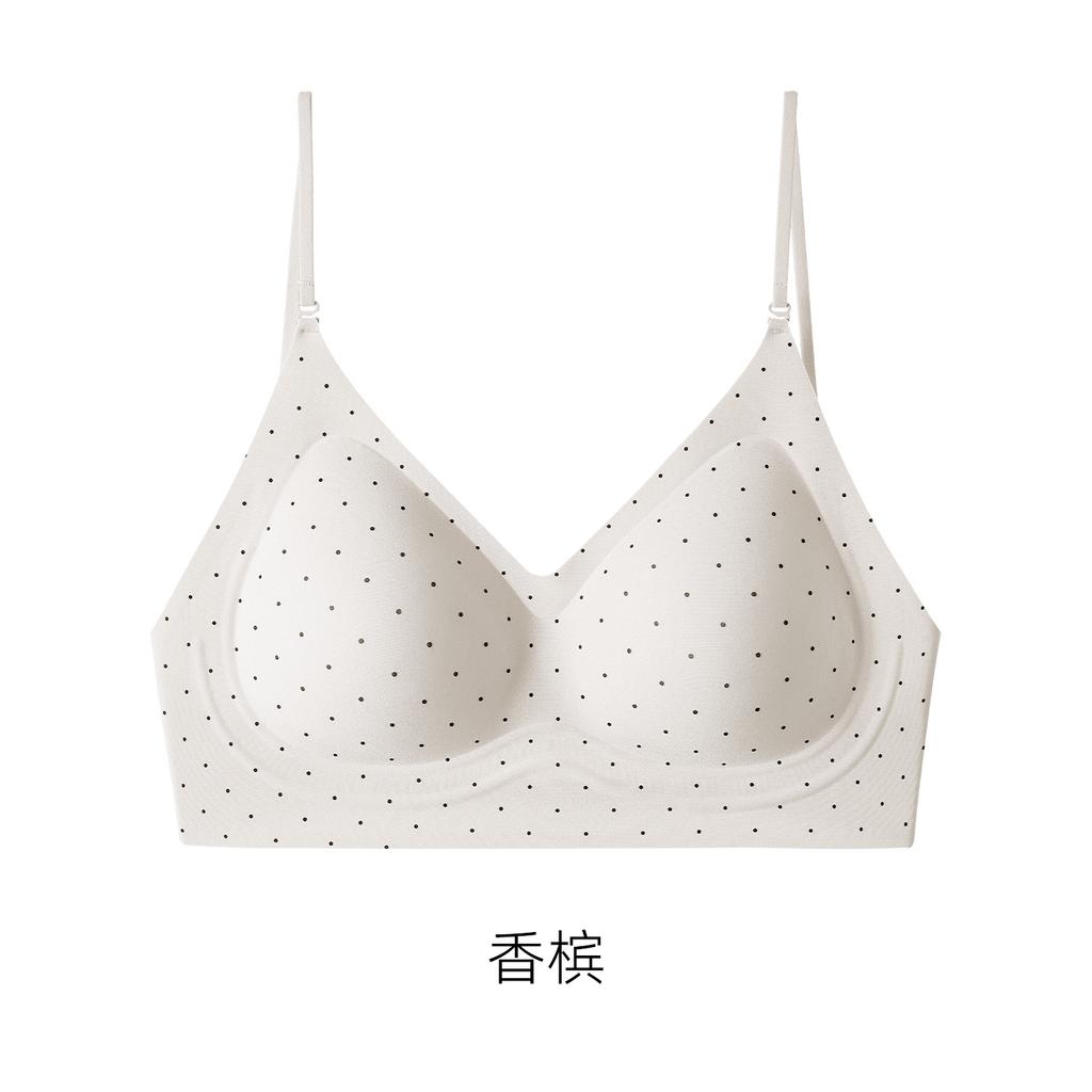 Sexy Polka Dot Soft Support, No Steel Ring, No Trace, Natural Chest Lift, Anti-sagging and Gathering, Beautiful Back Bra