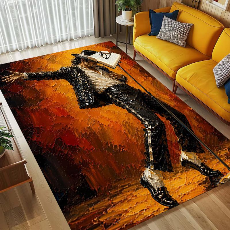 Tapis de salon antidérapant Légende Moonwalk Tapis doux pour chambre à coucher Salle de jeux Salle de jeux Canapé Bureau Décoration intérieure Paillasson