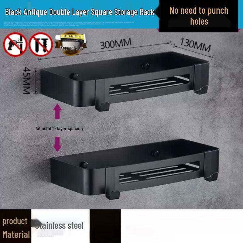 304 Stainless Steel 2-Tier Corner Shower Caddy