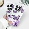 Sky Butterfly Transparent Phone Case For Xiaomi 15 15T 14 14T POCO M7 X7 F7 M6 X6 Pro Ultra 4G 5G Soft TPU Cover