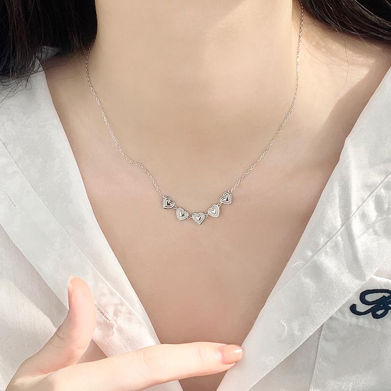 Koreanische Süße Liebeskette Damen Neue Leichte Luxus Nischen Halskette Armband