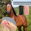 Horse Shedding Blade Deshedding Brush Pet Hair Removal for Long Short Haired Dogs Equine Grooming Comb with Fine Teeth Anti-Slip Handle Gift