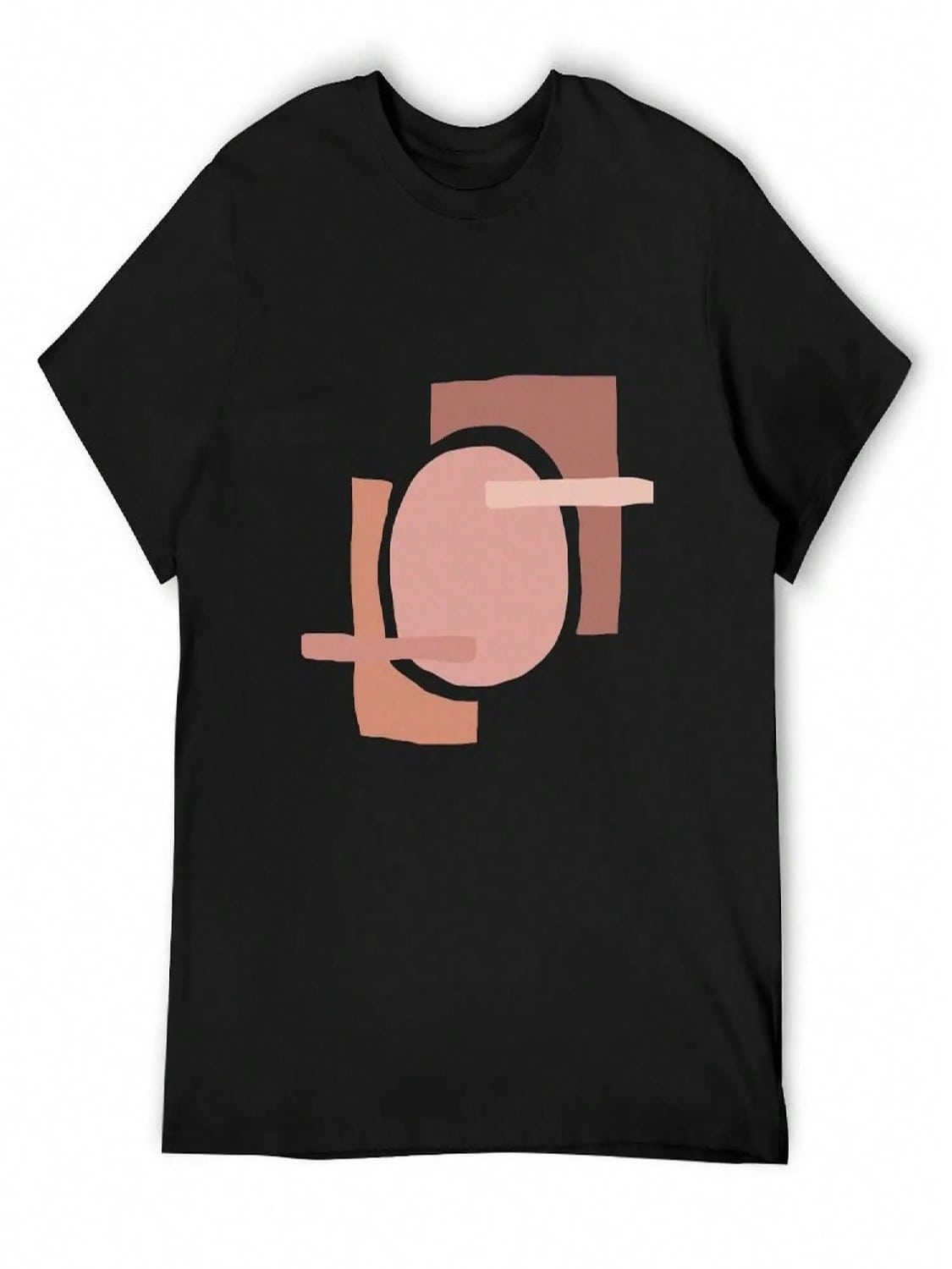 BLUSH PINK ABSTRACT T-Shirt Personalized T-Shirt Summer Tops Vintage Anime Shirt T Shirts For unisex Cotton S разноцветный