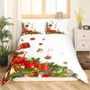 Christmas Duvet Cover Set King Queen Full Twin Size For Kids Teens Adults Polyester Bedding With Pillowcase