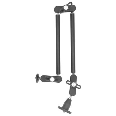 Articulating Arm Two Section 360 Degrees  Rotation 1 4inch 3 8inch 4.4lb Load Bearing Articulating Arm for Fill Light