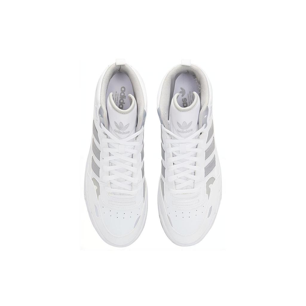 Adidas Originals Post Up Trendy Comfortable Non-Slip Shock Absorbing Mid-Top Skate Shoes Unisex Sneakers White H00166